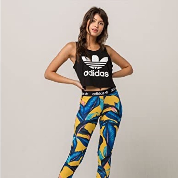 Farm Rio x Adidas Leggings. Small. - Picture 2 of 8